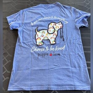 Puppie Love Choose To Be Kind Women’s Cotton Short Sleeve Tee Small